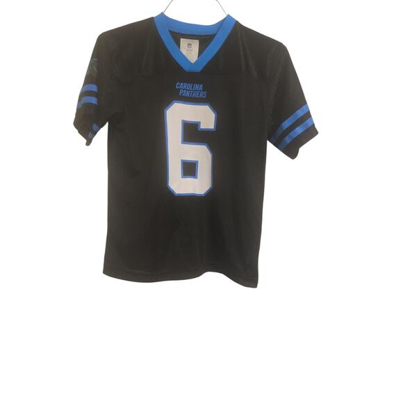 Carolina Panthers Miles Sanders  #6 NFL Football Jersey Youth Large Blue Black - Picture 1 of 6